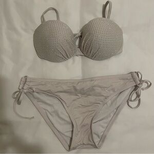 White Studded Bikini